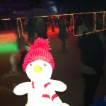 Pauli beim Eislaufen