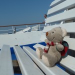 Pauli auf dem Schiff unterwegs nach Elba