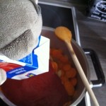 Pauli kocht Karotten-Tomaten-Soße mit Schnitzel (7)