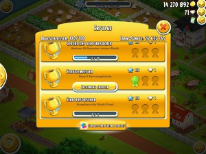 Hay Day Stadt Erfolge